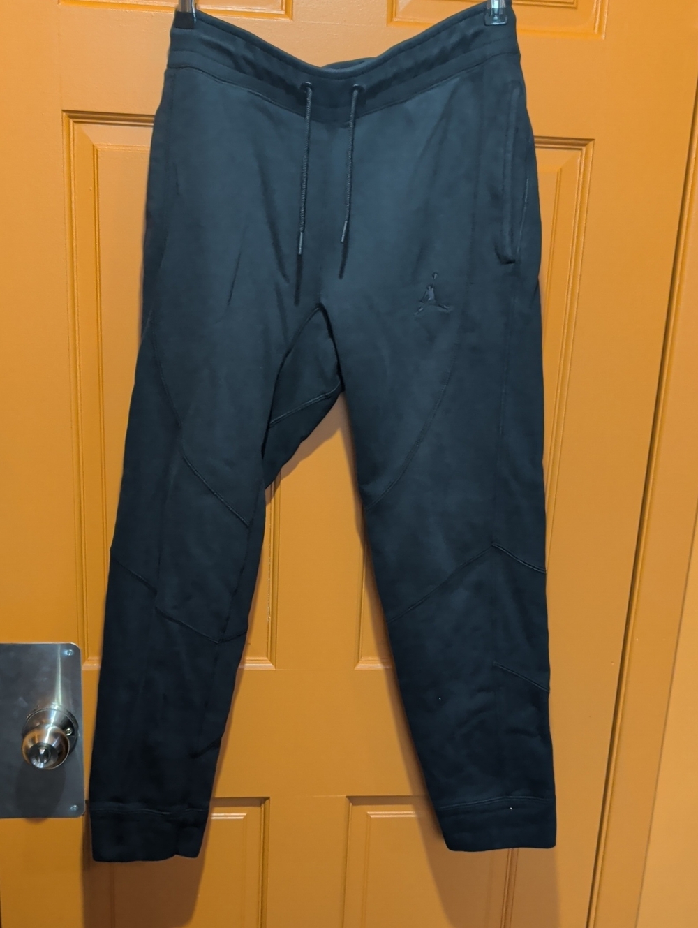Jordan Black Men's Jogger Sweatpants with Subtle Jumpman